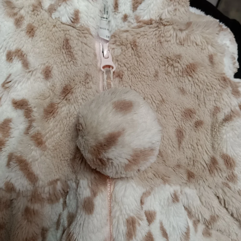 Widgeon Faux Fur Pompom Hooded Coat Size 18 Month